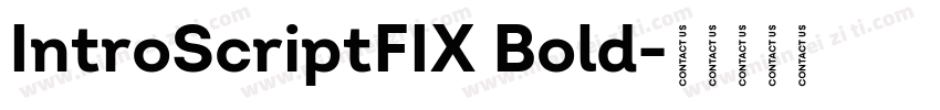 IntroScriptFIX Bold字体转换